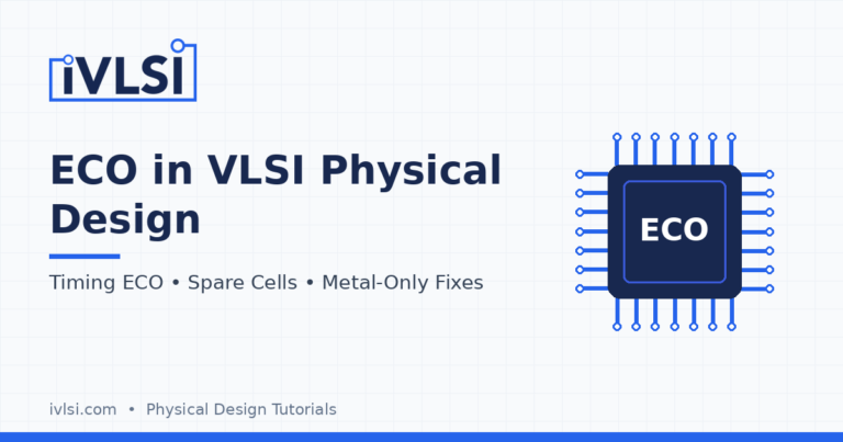 ECO in VLSI physical design: timing ECOs, spare cells and metal-only fixes